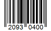 Barcode 20930400