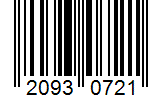 Barcode 20930721