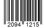 Barcode 20941215