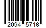 Barcode 20945718