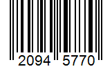 Barcode 20945770