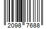 Barcode 20987688