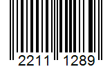 Barcode 22111289