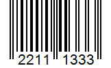 Barcode 22111333