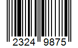 Barcode 23249875