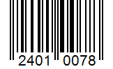 Barcode 24010078