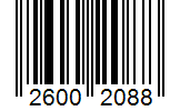 Barcode 26002088