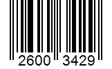 Barcode 26003429