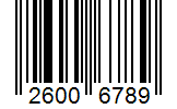 Barcode 26006789