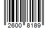 Barcode 26008189