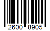 Barcode 26008905