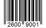Barcode 26009001