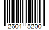 Barcode 26015200