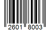 Barcode 26018003