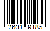 Barcode 26019185