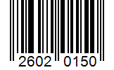 Barcode 26020150