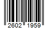 Barcode 26021959
