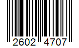 Barcode 26024707