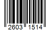 Barcode 26031514