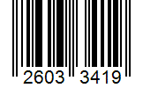 Barcode 26033419