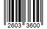 Barcode 26033600