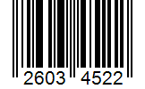 Barcode 26034522