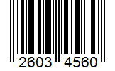 Barcode 26034560