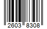 Barcode 26038308
