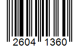 Barcode 26041360