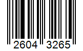 Barcode 26043265