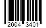 Barcode 26043401