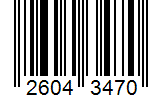 Barcode 26043470
