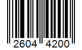 Barcode 26044200