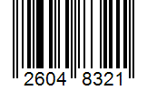 Barcode 26048321