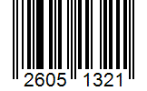 Barcode 26051321