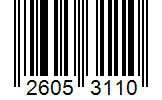 Barcode 26053110