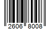 Barcode 26068008