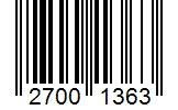 Barcode 27001363