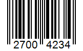 Barcode 27004234