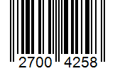 Barcode 27004258