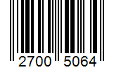 Barcode 27005064