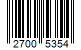 Barcode 27005354