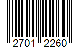 Barcode 27012260