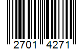 Barcode 27014271
