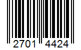 Barcode 27014424