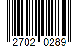 Barcode 27020289