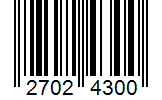 Barcode 27024300