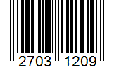 Barcode 27031209