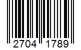 Barcode 27041789