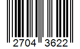 Barcode 27043622